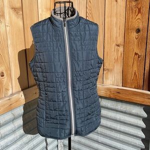 Aventura Quilted Vest - Dark Grey/Blue Color - Women’s size Medium